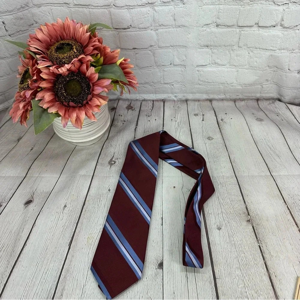 designer valentino diagonal silk tie made in italy